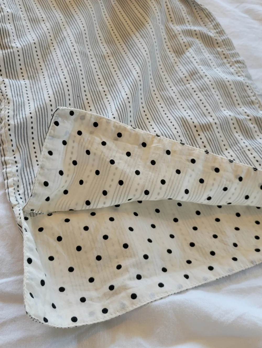 P.J. Salvage Cream & Black Striped Wide Leg Lounge Pants Size L 100% cotton - Picture 5 of 15